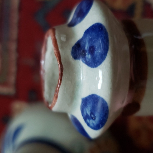 ❤ VINTAGE | Tonala Mexican Pottery Candle Holders Sun Motif Signed - Picture 13 of 16